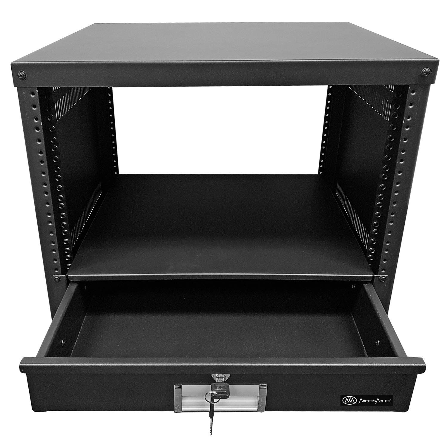 Amazon.com: AxcessAbles 2U Locking Rack Drawer for 19-Inch
